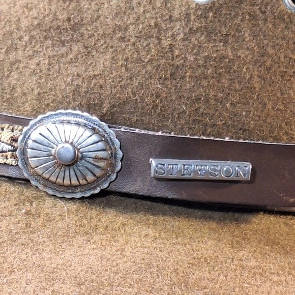 Stetson Brown Felt Wide Brim Hat  Decorative Band for Men Women Outdoor Style - Picture 8 of 13